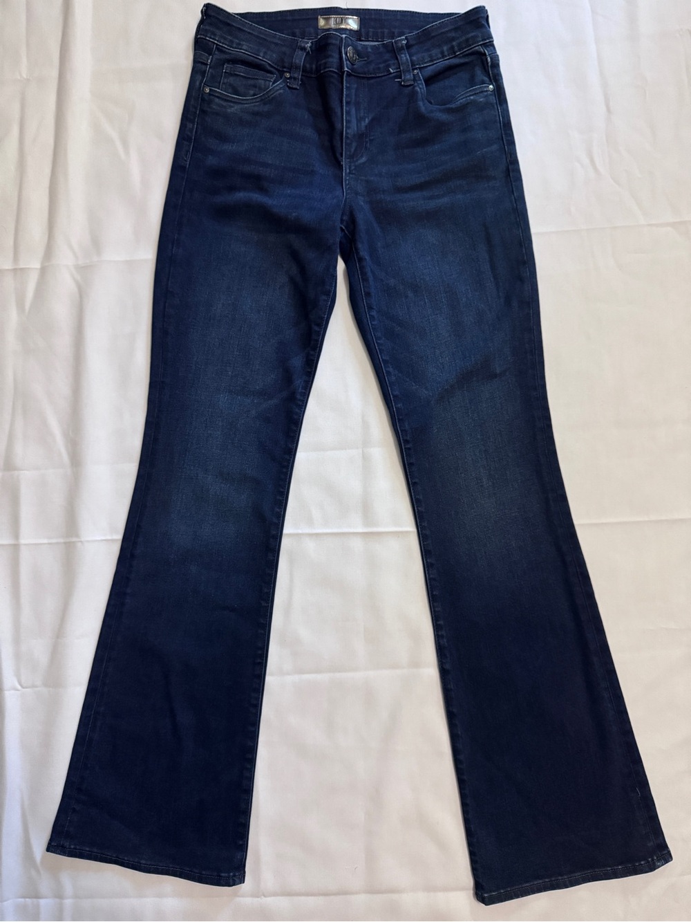 Kut Natalie Flare Color Leading Evereve Exclusive Size 4 EUC dark wash - Picture 8 of 13